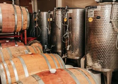 wine barrels