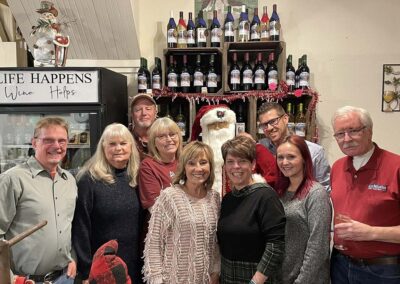 The staff at Blue Mountain Wine Crafters