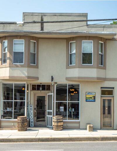 Front view of boutique