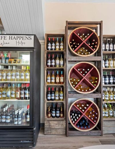 Interior of Blue Mountain Wine Crafters boutique