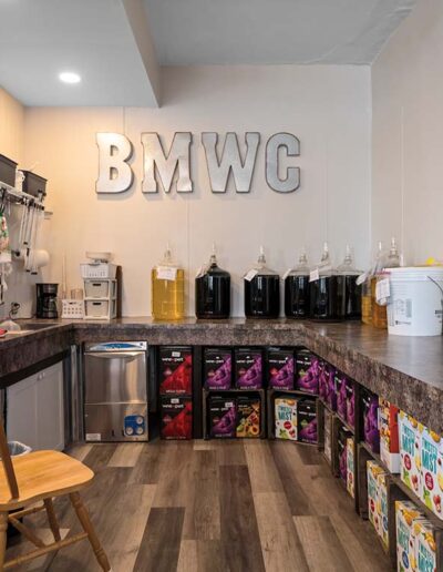 Interior of Blue Mountain Wine Crafters boutique