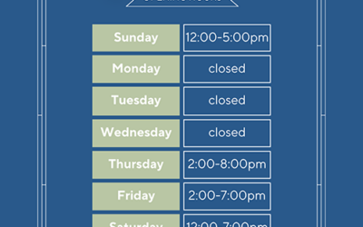 New Hours for Winter